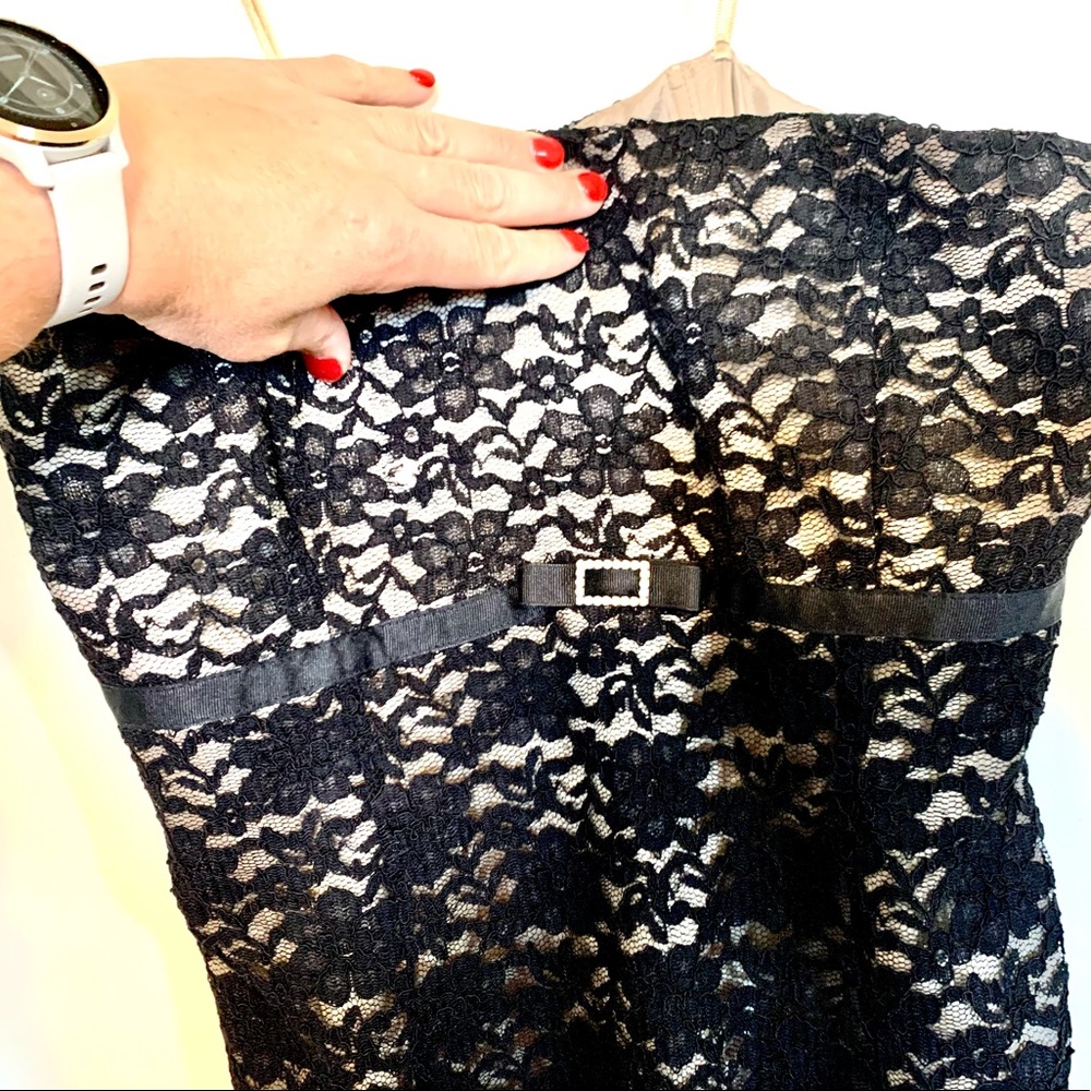 Strapless cocktail dress